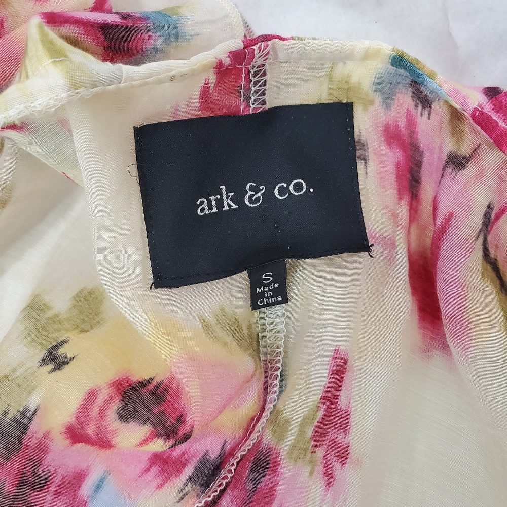 ARK & Co. 60% Silk Floral Feminine Real Wrap Dress in Small - Picture 11 of 15